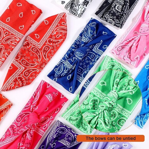13 Pieces Polyester Headbands for Women Colorful Boho Hair Accessories